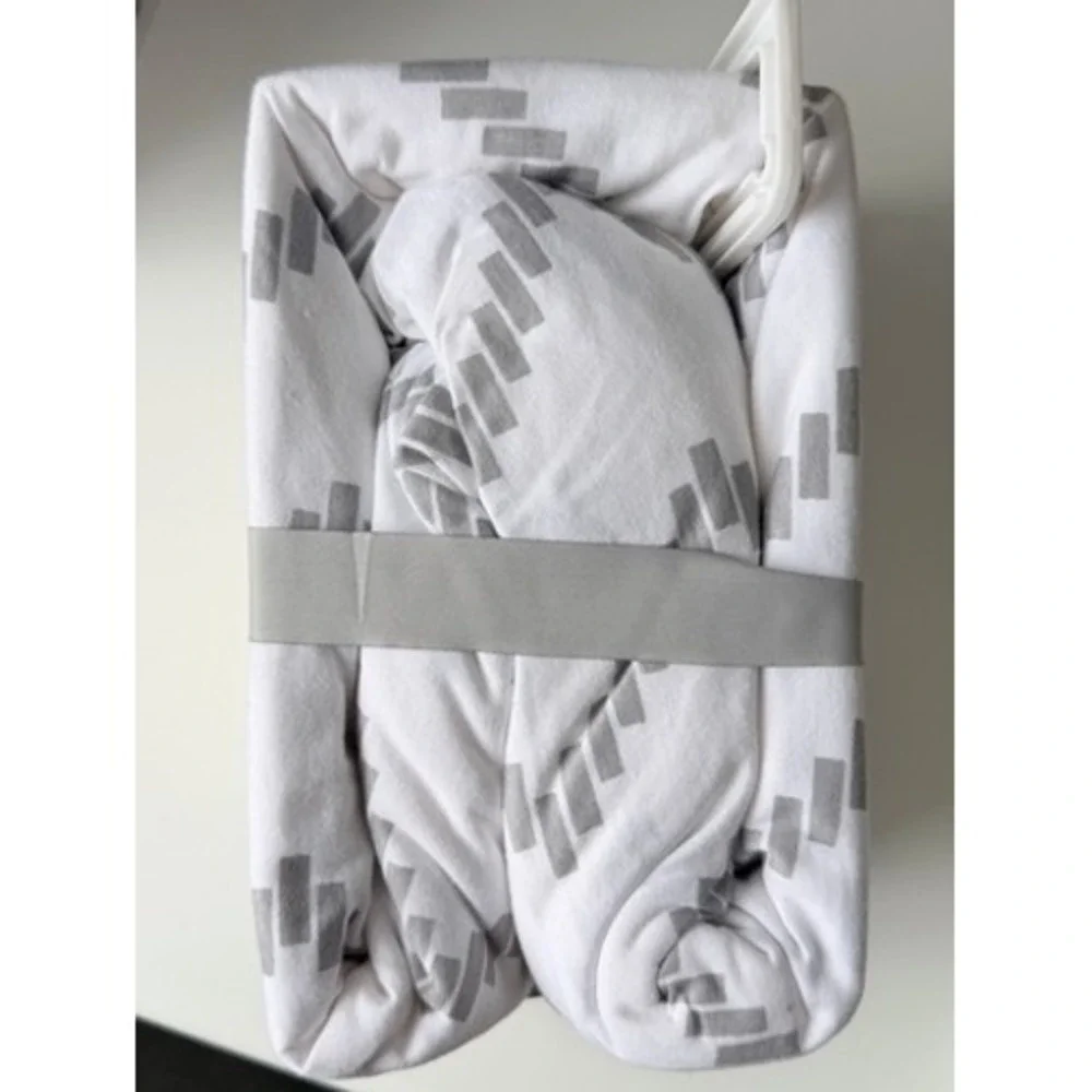Cloud Island Crib Fitted‎ Sheets 2pk Grey White Jersey Standard Baby NEW